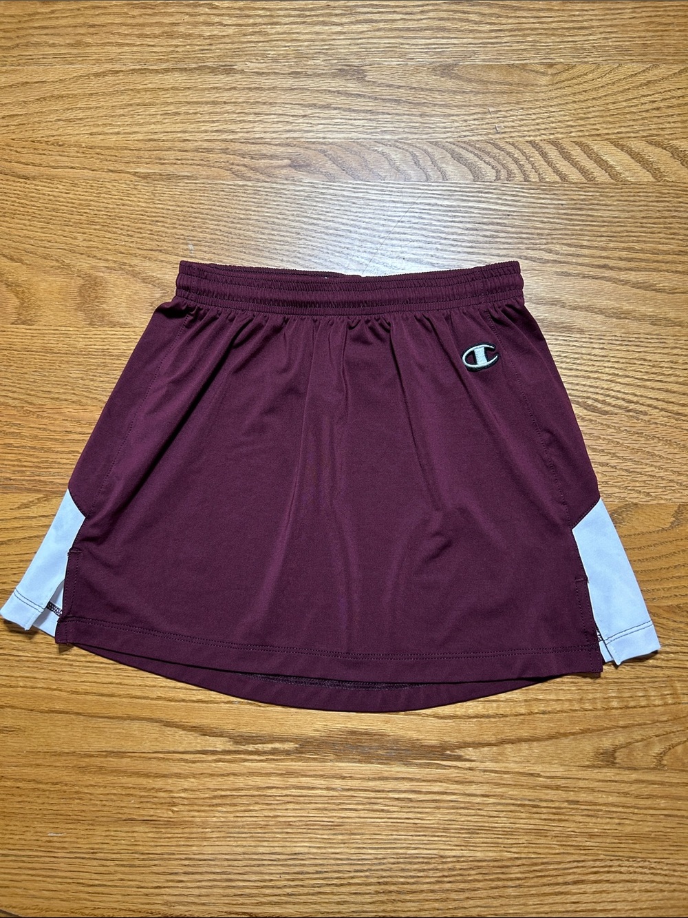 Champion Women's Maroon Athletic Skort with White Trim